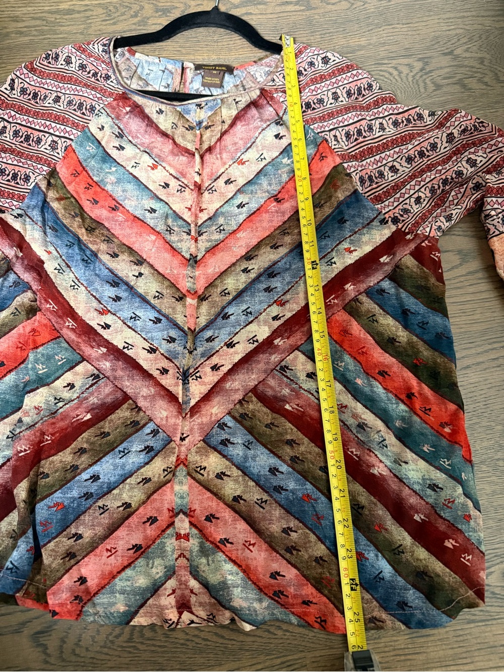 Anthropologie Uma Paesant Blouse in abstract print. Size M. - Picture 8 of 9
